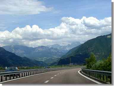 Autobahnstück zwischen Meran und Bozen. Autobahnstück zwischen Meran und Bozen.