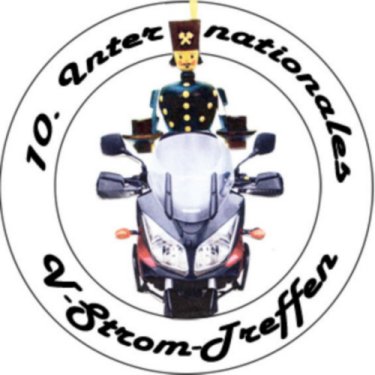 Logo 10. Internationales V-Strom-Treffen. 