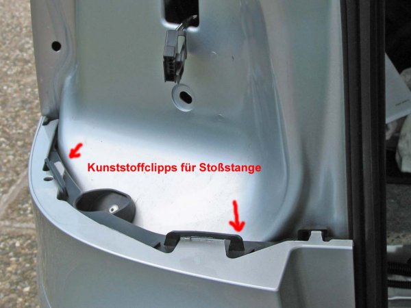 Clipps für Stoßstange. 