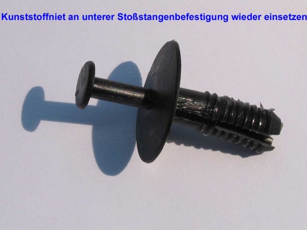 Kunststoffniete (Detail). Kunststoffniete (Detail).