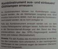 Ausschnitt aus dem Reparaturhandbuch für Astra und Zafira 