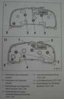 Auszug aus dem Reparaturhandbuch zur Position der Leuchten. 