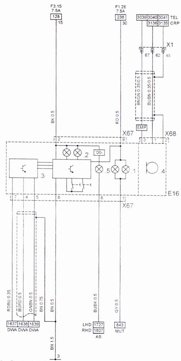 Detailfoto: Anschlußplan Leseleuchte 