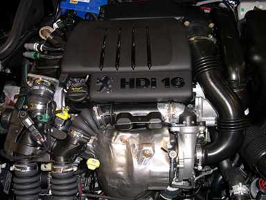 Der 1.6 HDI FAP Motor von vorne. Der 1.6 HDI FAP Motor von vorne.