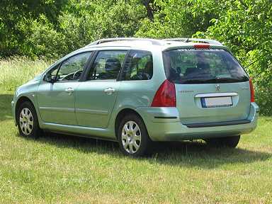 Heckansicht des Peugeot 307 SW von Volker Arndt. Heckansicht des Peugeot 307 SW von Volker Arndt.