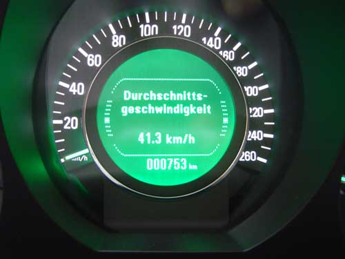Durchschnittsgeschwindigkeit. 