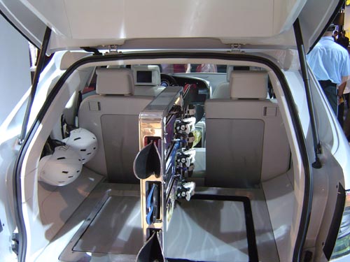 Kofferraum des Saab 9-4X. Kofferraum des Saab 9-4X.
