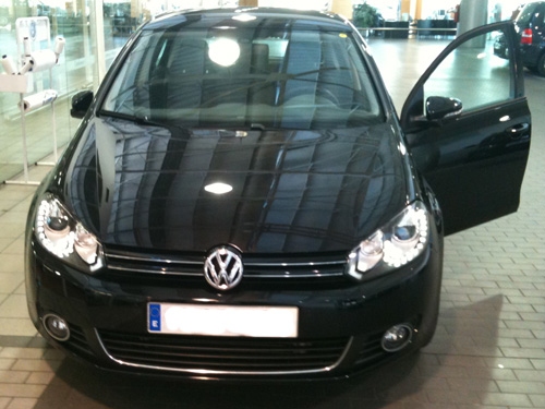 Frontansicht des VW Golf Sport. Frontansicht des VW Golf Sport.