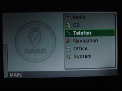 Hauptmenü des Infotainment. Hauptmenü des Infotainment.