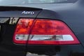 Heckleuchte des Saab 9-3 und Aero Logo. 