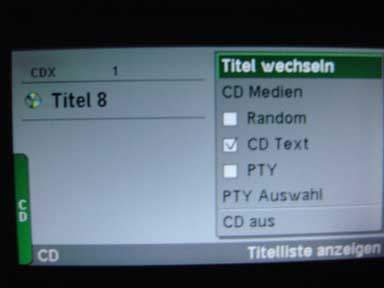 Option CD-Text bleibt seit dem Update gespeichert.