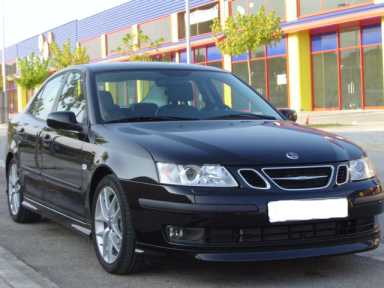 Der Saab 9-3 von Germán Esparza bei der Abholung. 