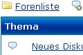 Ausschnitt aus dem Diskussionsforum. 