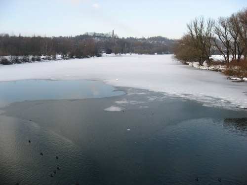 Ruhr im Winter. 