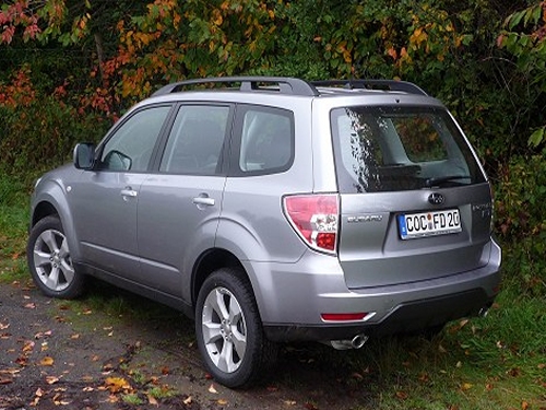 Forester Diesel Heckansicht. 