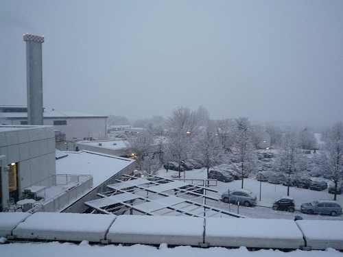 Koblenz im Schnee. 