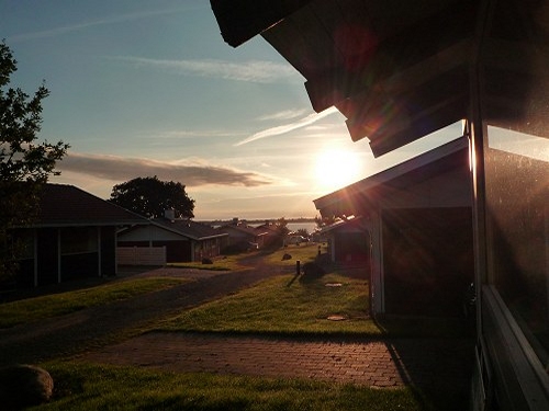 Sonnenaufgang in Dänemark. 