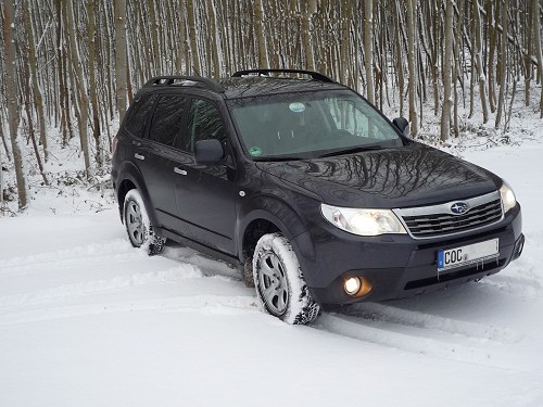 Forester im Schnee. Forester im Schnee.