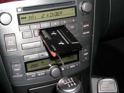 Kassette zur Wiedergabe von MP3-Songs. MP3-Wiedergabe-Kassette.