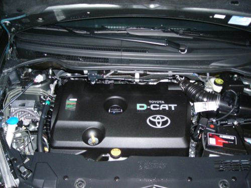 Blick auf den Toyota 2.2 D-Cat-Motor. 