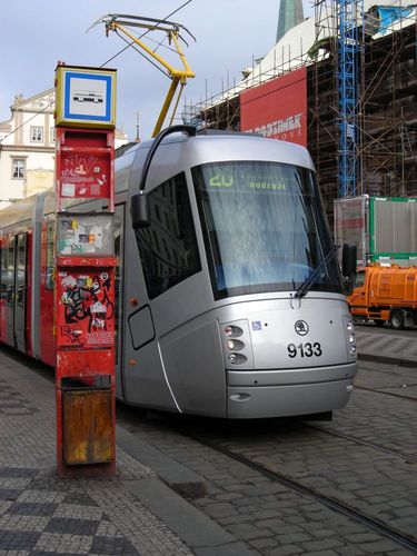 Tram von Skoda in Prag. 