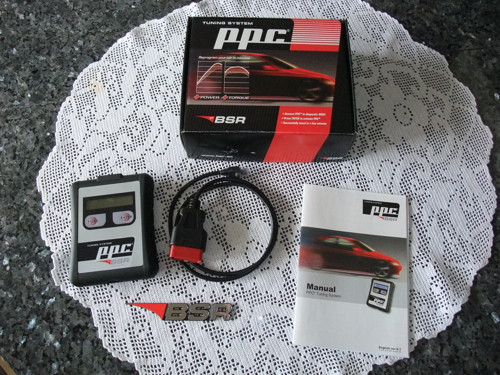 Das BSR PPC Tuning Kit mit seinen Bestandteilen. 