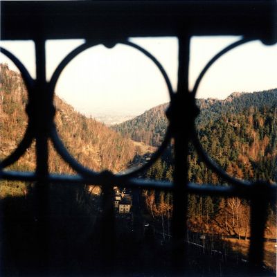 Blick vom Oybin nach Zittau. Blick vom Oybin nach Zittau.