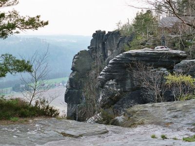 Aussicht vom Lilienstein. 