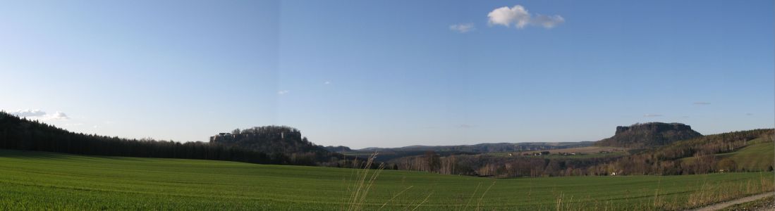 Panorama Lilienstein - Königsstein. 