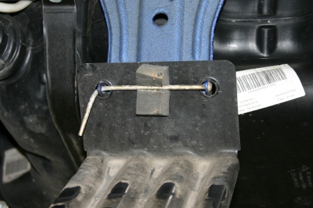 Befestigung Reserveradhalter. 
