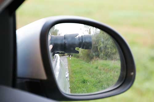 Fotografieren aus dem Auto heraus. Fotografieren aus dem Auto heraus.