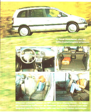Detailansichten des Opel Zafira. Detailansichten des Opel Zafira.