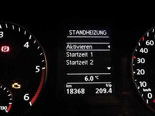 Einstellung zum automatischen Betrieb der Standheizung. Einstellung zum automatischen Betrieb der Standheizung.