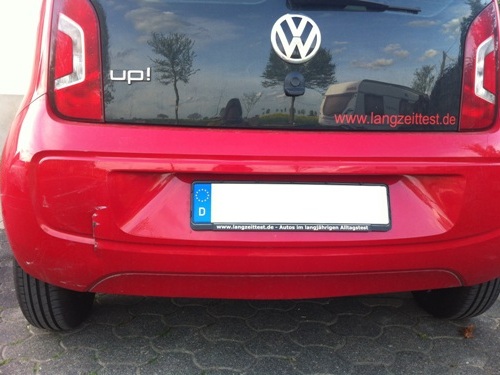 Heckschaden im Ganzen. Heckunfall.