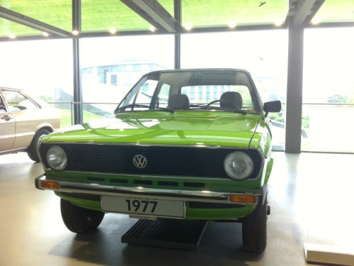 Grüner Polo I . VW Polo Eins.