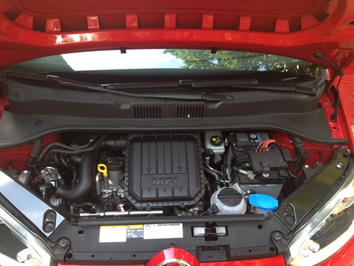 Motorraum des eco up! Motorraum des eco up!
